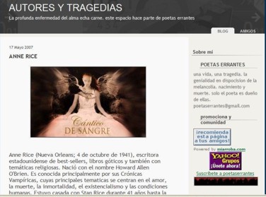Bloggeando: Autores y Tragedias.